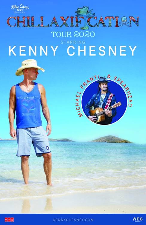 KENNY CHESNEY ANNOUNCES AMPHITHEATER CHILLAXIFICATION