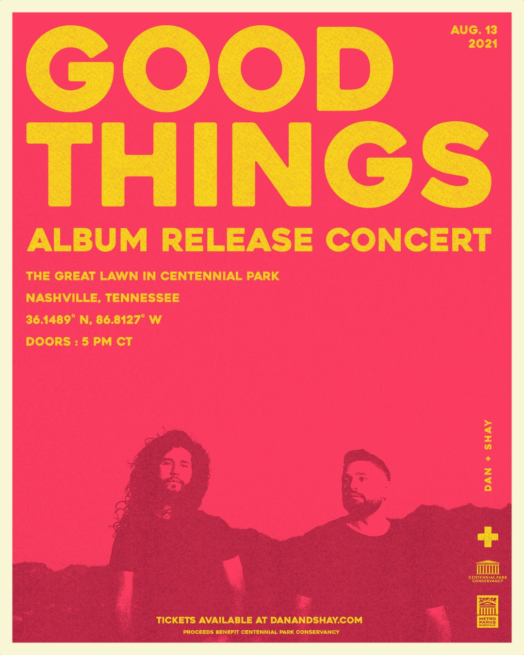 DAN + SHAY ANNOUNCE "GOOD THINGS" ALBUM RELEASE CONCERT AUG. 13