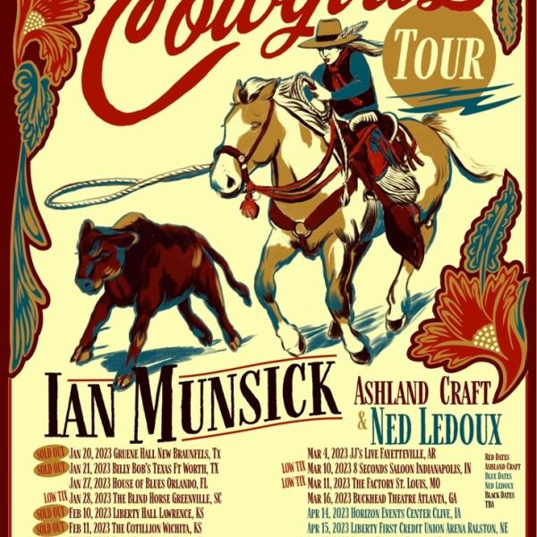 IAN MUNSICK SADDLES UP WITH SEVEN ADDITIONAL DATES ADDED TO HIS LONG LIVE COWGIRLS TOUR
