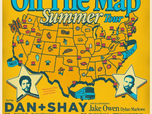 DAN + SHAY EXTEND ‘THE HEARTBREAK ON THE MAP TOUR’  INTO SUMMER 2024