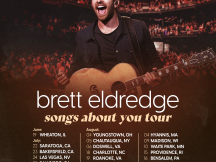 BRETT ELDREDGE ANNOUNCES HEADLINING SONGS ABOUT YOU TOUR, BUILDS ANTICIPATION WITH NEW TRACK “WAIT UP FOR ME” TODAY